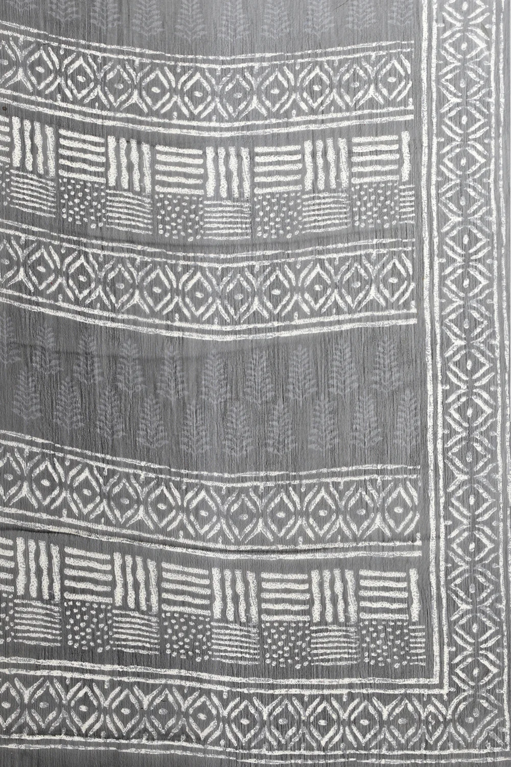 Black Printed Georgette Saree - Image 7