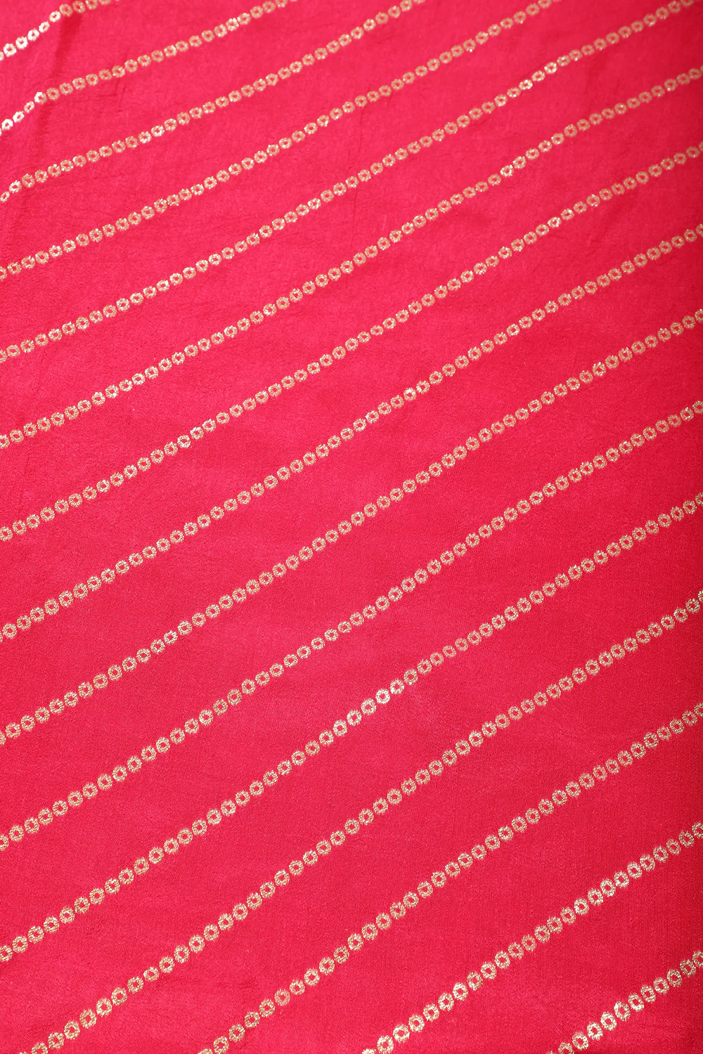 Rani Modal Silk Saree with Zari Pinstripes - Image 6